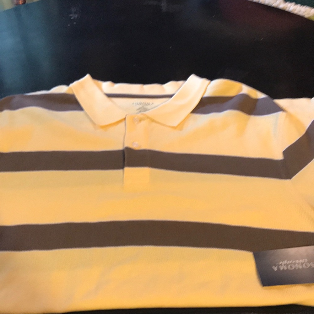 NWT Men’s XL Sonoma / Kohl’s Yellow / Brown 😎